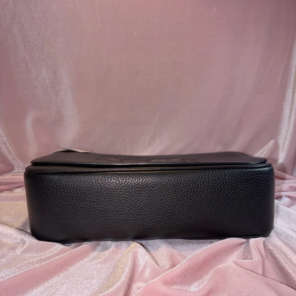 NWT Authentic Coach Jes Messenger Crossbody – Black Pebbled Leather F72703 - Picture 8 of 8